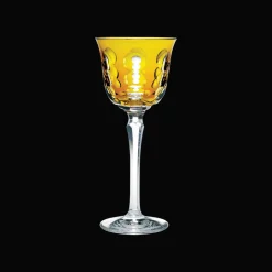 Amber Crystal Wine Glass