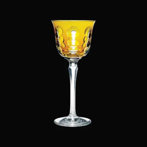 Amber Crystal Wine Glass