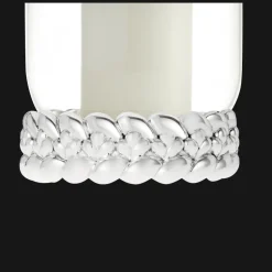 Borosilicate Glass Silver-Plated Hurricane
