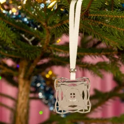 Celebration ornament Rectangle - Silver plated