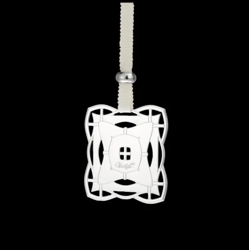 Celebration ornament Rectangle - Silver plated