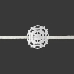 Celebration ornament Round - Silver Plated