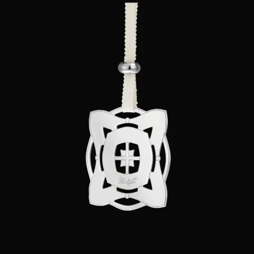 Celebration ornament Square - Silver plated