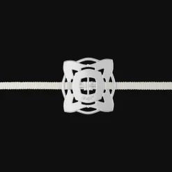 Celebration ornament Square - Silver plated