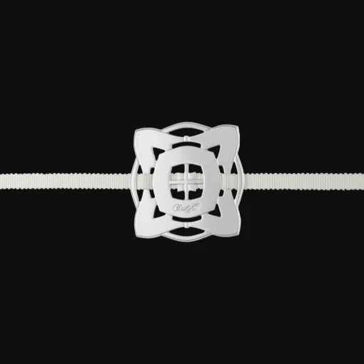 Celebration ornament Square - Silver plated