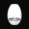 Clear Hurricane in Glass and Stainless Steel