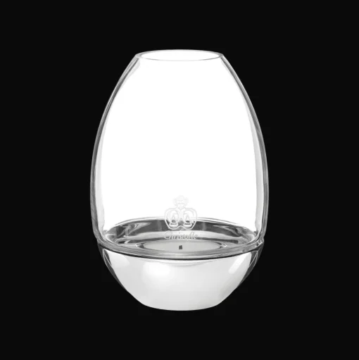 Clear Hurricane in Glass and Stainless Steel