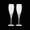 Crystal champagne flutes - Set of 2