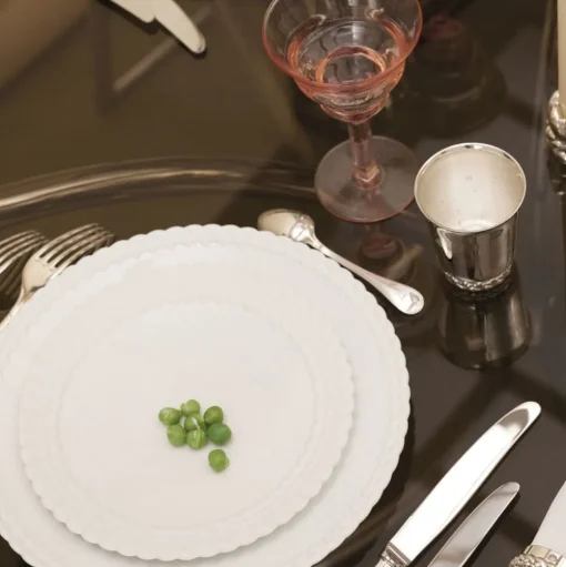 Dinner plate Babylone Porcelain