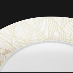 Dinner Porcelain Plate Gold Finish