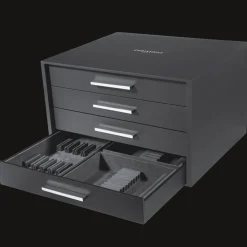 Flatware set for 12 people (110 pieces) with chest