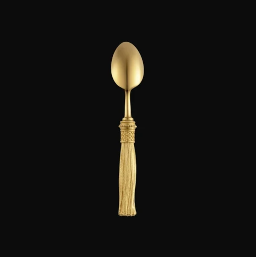 Gilded Silver-Plated Coffee Spoon Set