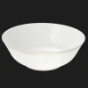 Gold Finish Porcelain Salad Serving Bowl