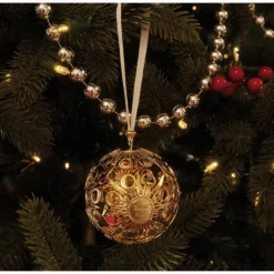 Gold Gilded Silver-Plated Ornament - 2023