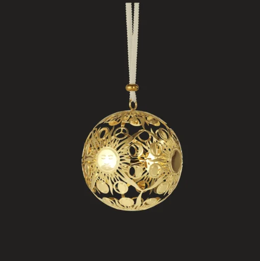 Gold Gilded Silver-Plated Ornament - 2023