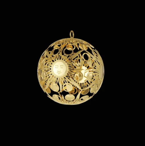 Gold Gilded Silver-Plated Ornament - 2023