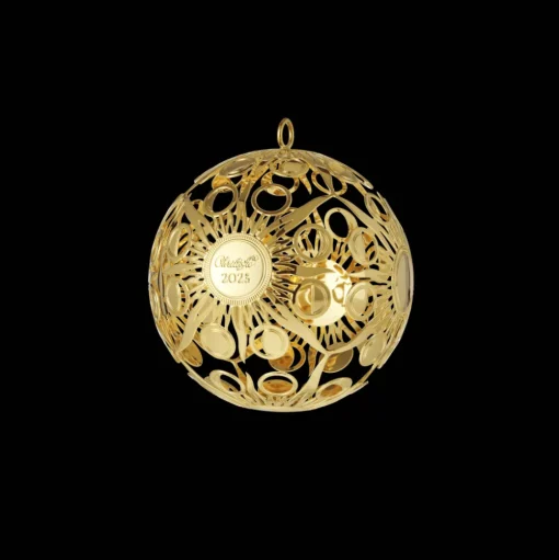 Gold Gilded Silver-Plated Ornament - 2023