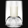 Large Stainless Steel Hurricane Candle Holder