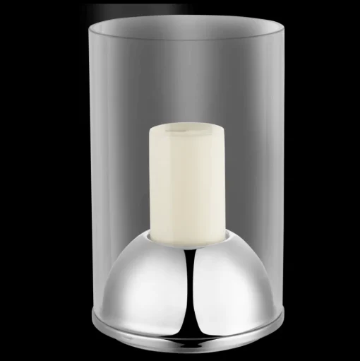 Large Stainless Steel Hurricane Candle Holder
