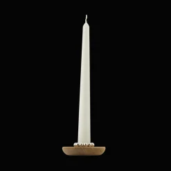 Oak Silver-Plated Candle Holder