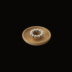 Oak Silver-Plated Candle Holder