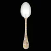 Partially Gilded Rose & Yellow Gold Table Spoon