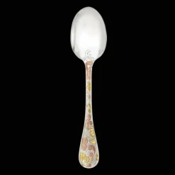 Partially Gilded Rose & Yellow Gold Table Spoon
