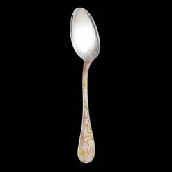 Partially Gilded Rose & Yellow Gold Table Spoon