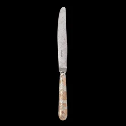 Partially Gilded Rose Gold Dinner Knife