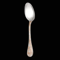 Partially Gilded Rose Gold Table Spoon