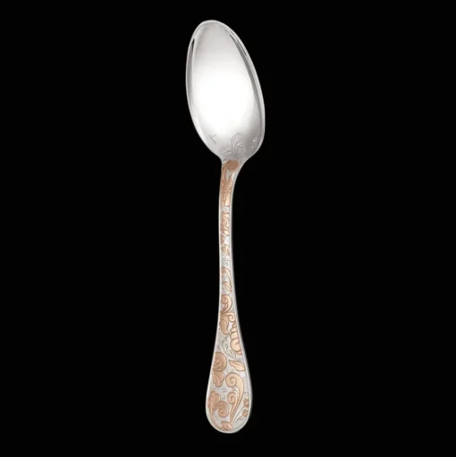 Partially Gilded Rose Gold Table Spoon