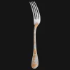 Partially Gilded Silver Plated Dinner Fork