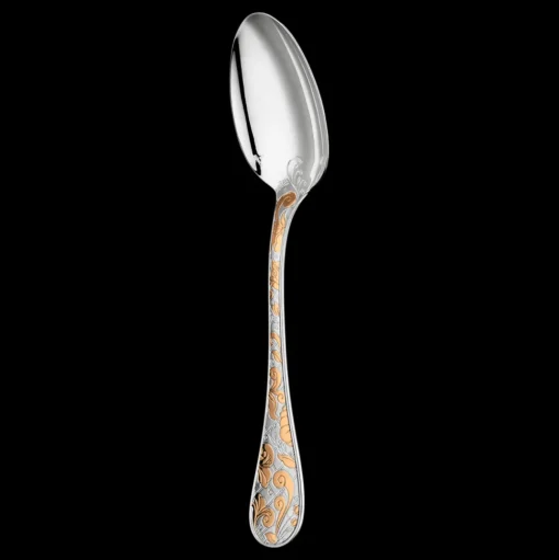 Partially Gilded Silver Plated Table Spoon