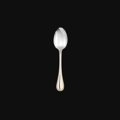 Partially Gilded Silver plated Dessert spoon