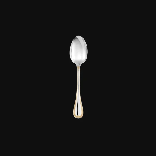Partially Gilded Silver plated Dessert spoon