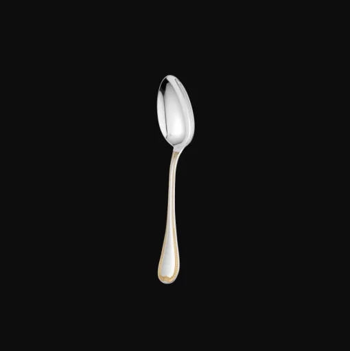 Partially Gilded Silver plated Dessert spoon