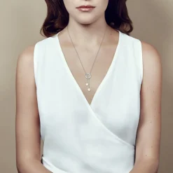 Pearl & Sterling Silver Lariat Necklace
