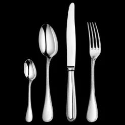 24-Piece Silver-Plated Flatware Set with Storage Box
