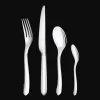 24-piece Silver-Plated Flatware Set for 6 People with Small Storage Box