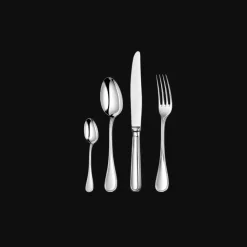 24-Piece Silver-Plated Flatware Set with Storage Box