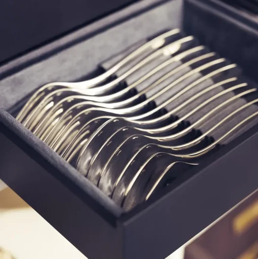 24-piece Silver-Plated Flatware Set for 6 People with Small Storage Box