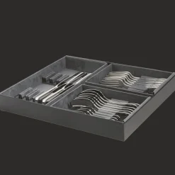 24-piece Silver-Plated Flatware Set for 6 People with Small Storage Box