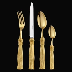4-piece Silver-plated Gilded Individual place settings