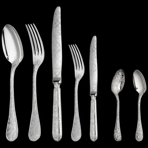 36-Piece Sterling Silver Flatware Set with Storage Box