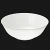 Platinum Finish Porcelain Salad Serving Bowl