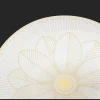 Porcelain Bread Plate Gold Finish