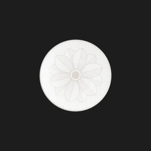 Porcelain Bread Plate Platinum Finish
