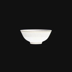 Porcelain Chinese Rice bowl Gold Finish