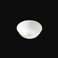 Porcelain Chinese Rice bowl Gold Finish