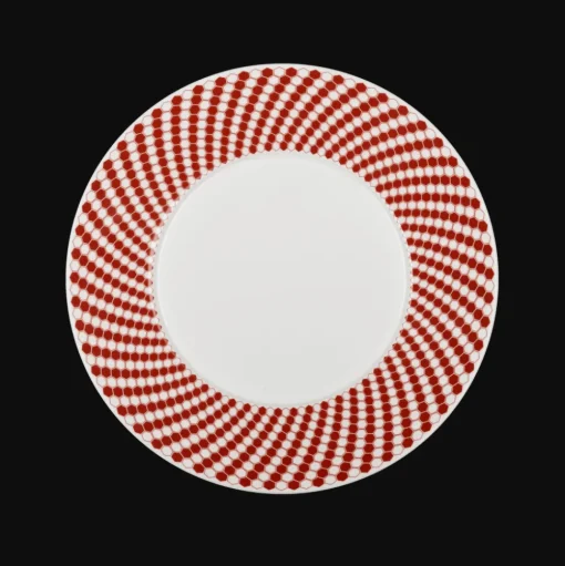 Porcelain Dessert plate - Red